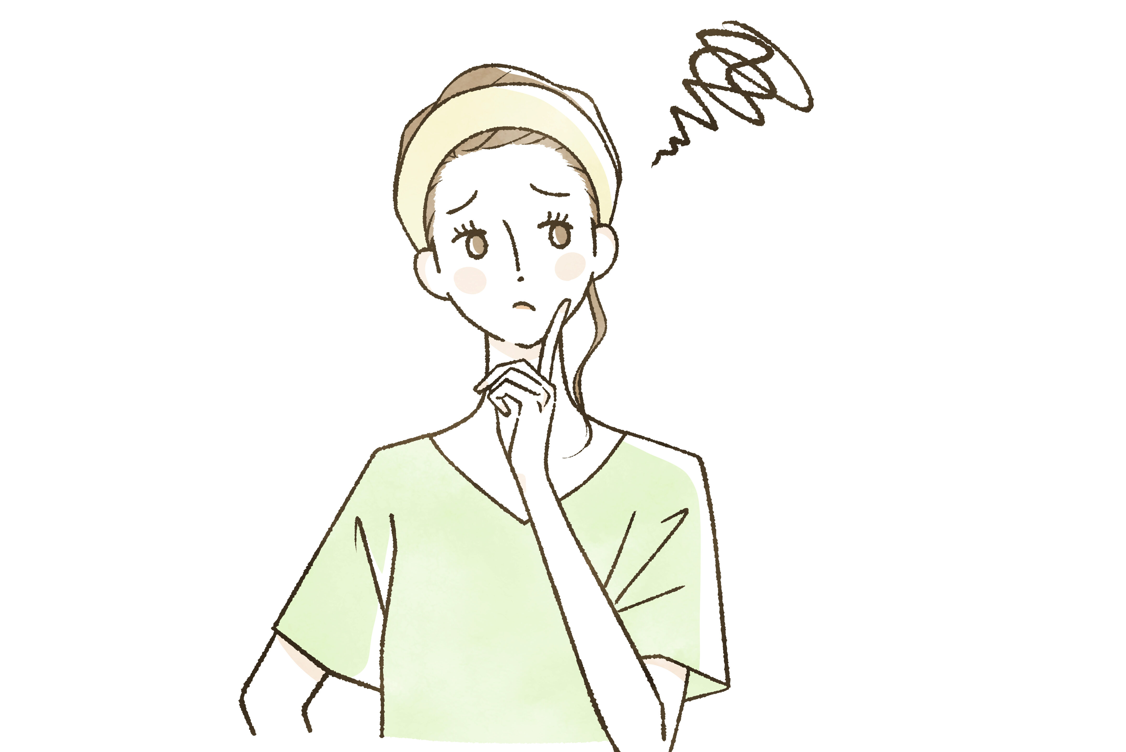悩んでいる女性